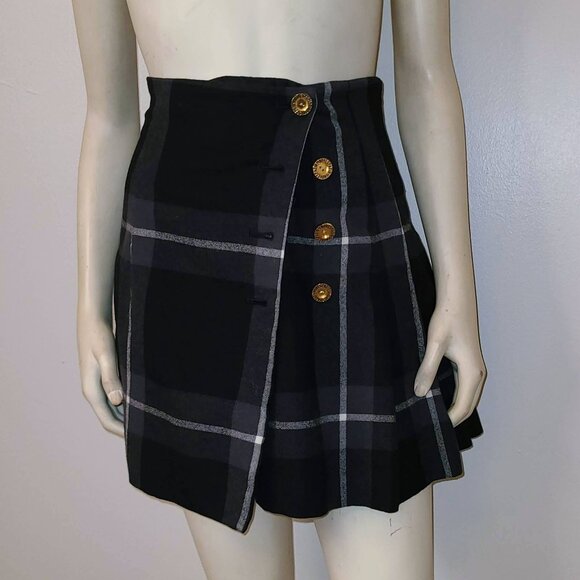 NOVESPAZIO by Noboru Yamafuji 90s/Y2K Pleated Plaid Skirt - Picture 2 of 6